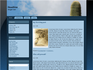 Cactus Cloud Free Wordpress Theme