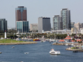 Picture of Long Beach California harbor stock photography
